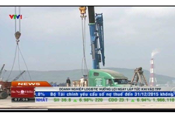 Doanh nghiệp Logistics hưởng lợi ngay lập tức khi vào TPP